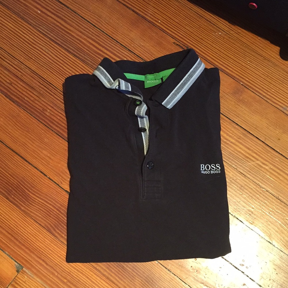 Black Hugo Boss Polo